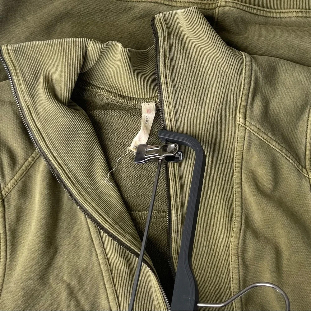 Daily Practice Anthropologie Meru Zip Front Mini Dress Women’s Size M Olive - Picture 4 of 4